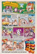 Annons i serieformat som gör reklam för tuggummit Hubba Bubba där antagonisterna Kletisarna är ute efter receptet på de bästa bubbelgörande tuggummina