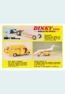 Reklam för tre nya modeller från Dinky Toys