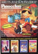 Reklam för filmen Pinocchio som nu släpps på video