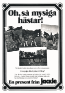 Reklam för tidningen Jackie, som har vykort som bilaga då och då 