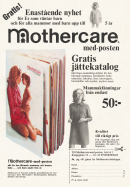 Reklam för postorderkatalogen Mothercare