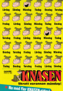 Reklam från serietidningen Knasen som kommer ut varannan måndag