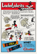 Reklam för lakritsgodiset Lakrillo från Cloetta