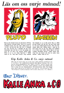 Reklam för att prenumerera på Kalle Anka & C:o