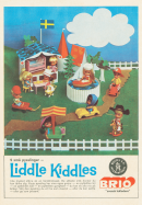 Reklam för Mattels Liddle Killes som saluförs av Brio i Sverige