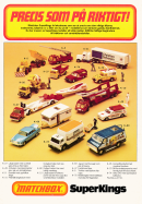 Reklam för leksaksbilarna Matchbox Superkings