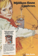 Reklam för Oboy chokladmjölk med mjölkpulver