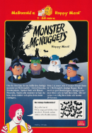 Reklam för Happy Meal från McDonalds som visar upp Monster Mcnuggets