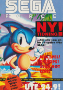 Reklam för tidningen SEGA Force, en ny tidning där man har maskoten Sonic the Hedgehog på framsidan