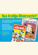 Reklam från Hemmets Journal AB som visar upp ett par nya album från Disney