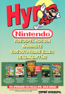 Reklam för uthyrning av Nintendo videospel från Yapon