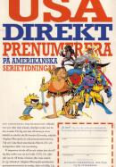 Reklam för företaget Alvglans som importerar serietidningar från USA och sålde i Sverige