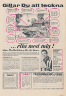 Reklam för Åke Skiölds teckningskurs