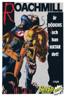 Annons för serien Roachmill som finns med i serietidningen Seriemagasinet Extra