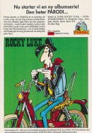 Reklam för seriealbumet Rocky Luke