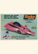 Futuristisk bil i annons för Dinky Toys