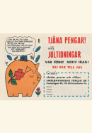 Reklam för att sälja jultidningar via Smålänningens förlag