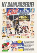 Reklam för samlarserien Elitserien 84/85