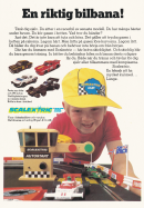 Reklam för en bilbana från Scalextric