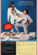 Annons för kläder med James Bond-tryck