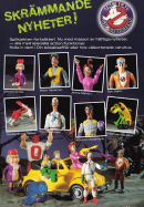 Annons för de nya leksaksfigurerna från The Real Ghostbusters