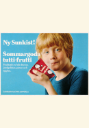 Annons för nya smaken tutti-frutti från Sunkist