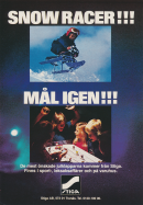Reklam för Stiga ishockeyspel och Stiga Snow Racer