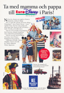 Reklam från Euroway och EuroDisney i Paris