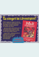 Reklam för Dungeons & Dragons från Titan Games i Göteborg