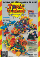 Reklam för leksaker från Toxic crusaders
