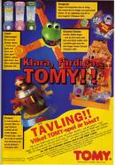 Reklam för olika brädspel från TOMY