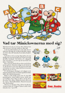 Tävling där Marabous maskotar funderar på vad de ska ta med sig på sin jorden runt resa.